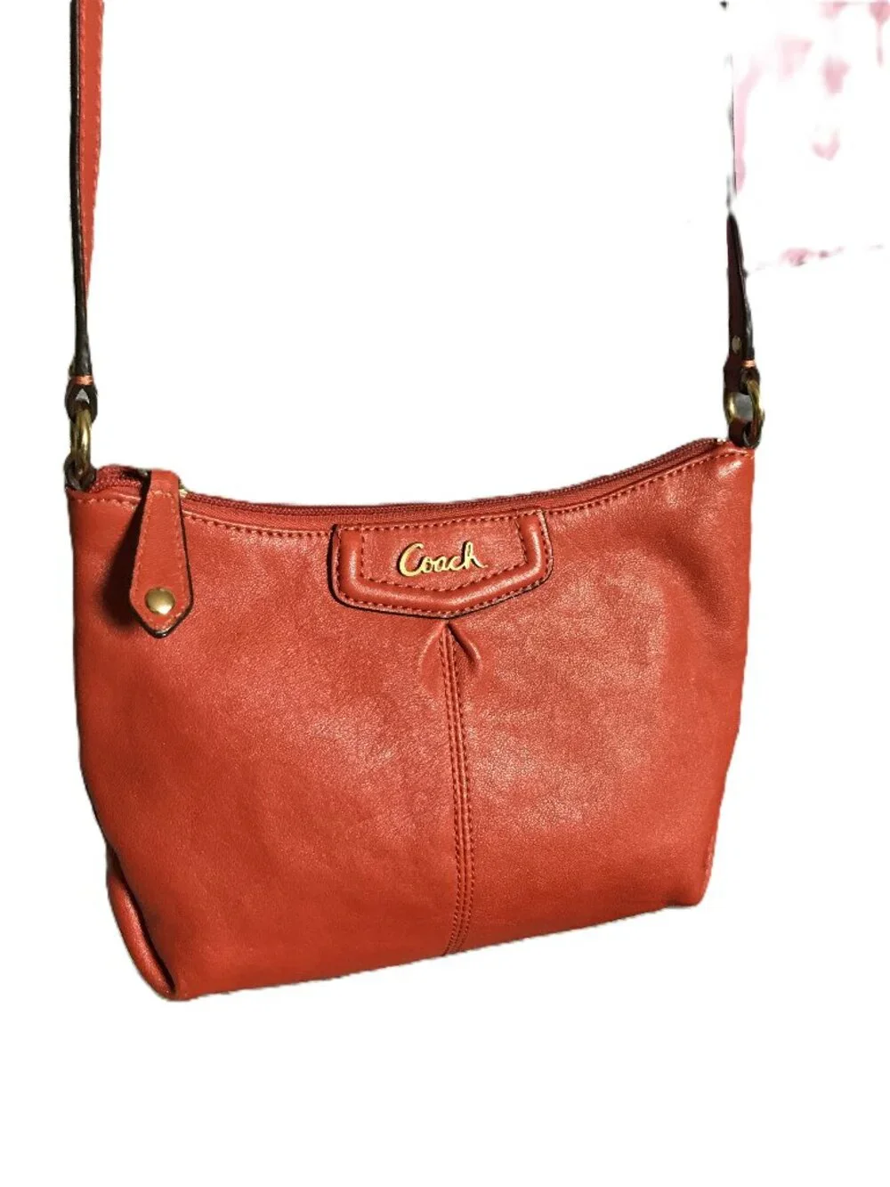 Coach Orange Ashley Swingpack Crossbody Bag